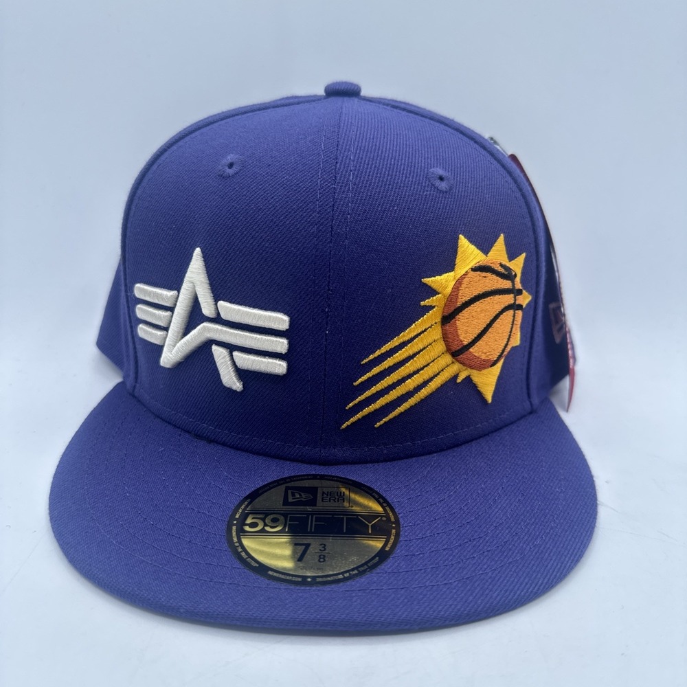 Phoenix Suns New Era Alpha Industries Purple Fitted Sz 7 3/8 Hat Cap NWT
